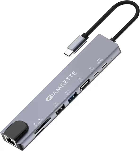 Amkette 8-in-1 Type C Hub